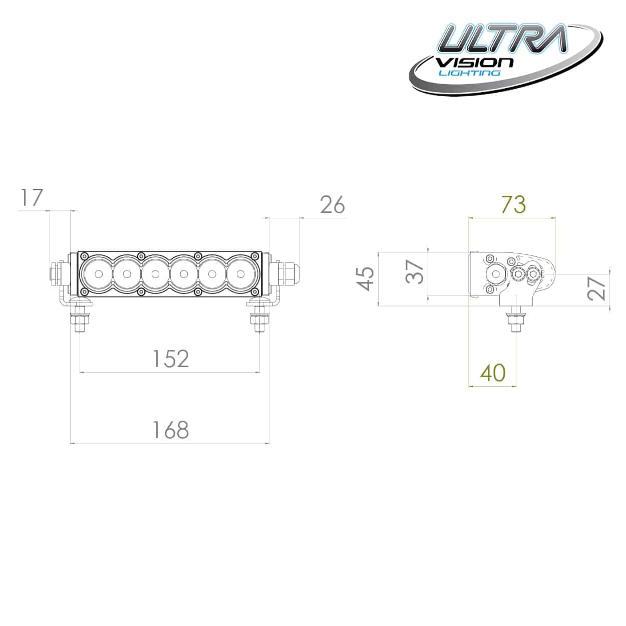 Raptor 30 LED 8.5" Light Bar