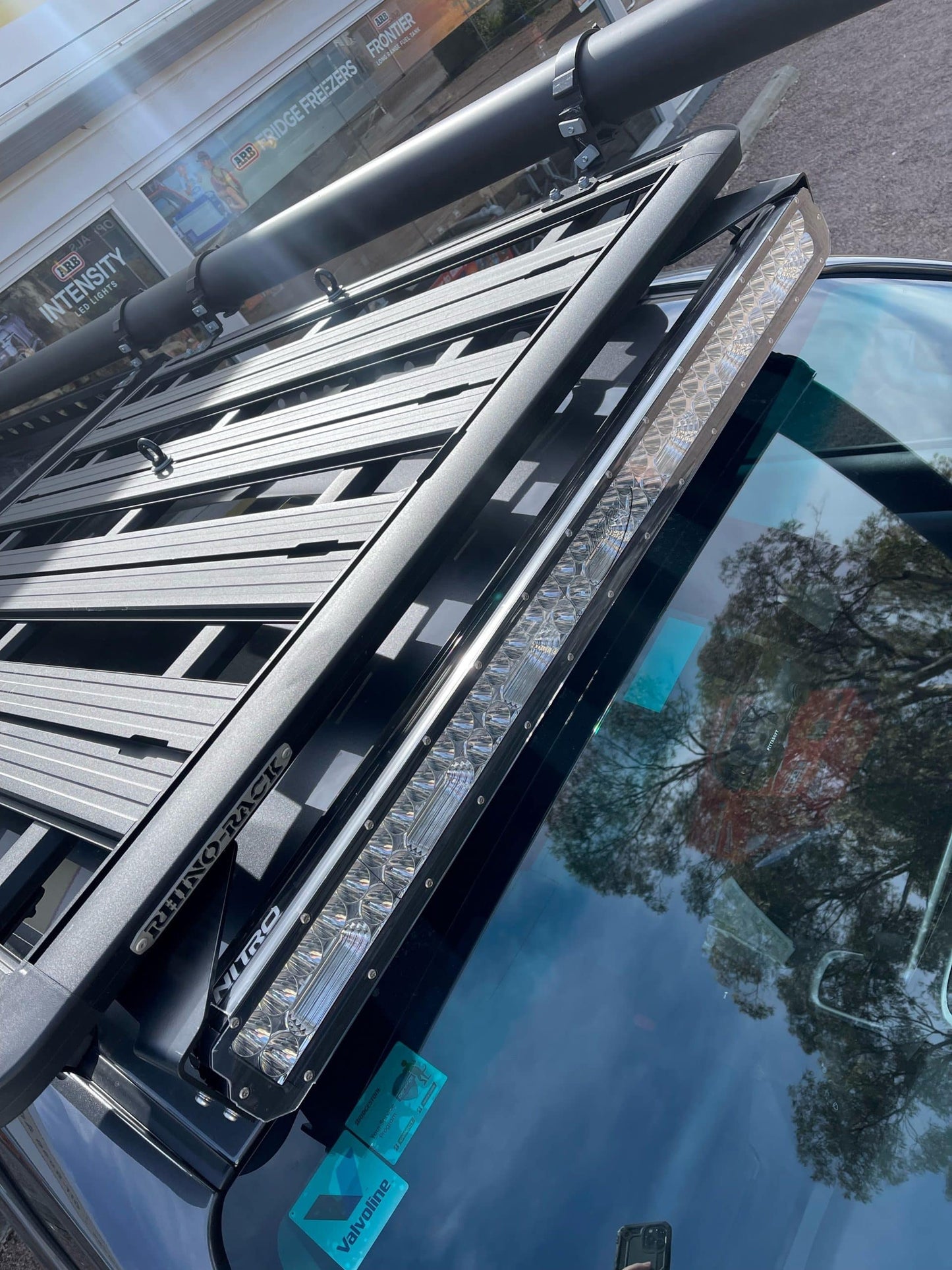 Nitro Maxx Light Bar Brackets to suit Rhino Pioneer Platform (below rack)