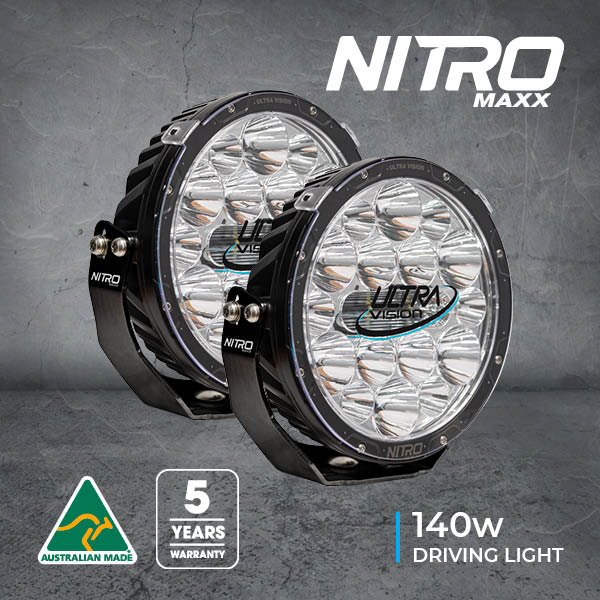 Nitro 140 Maxx 9" LED Driving Light (Pair)