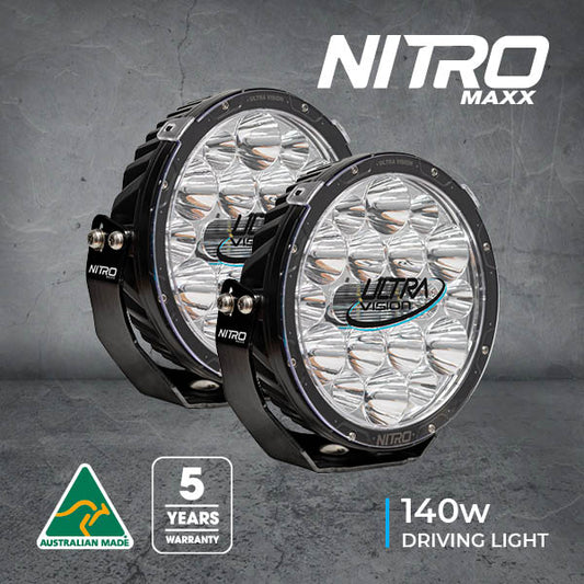Nitro 140 Maxx 9" LED Driving Light (Pair)