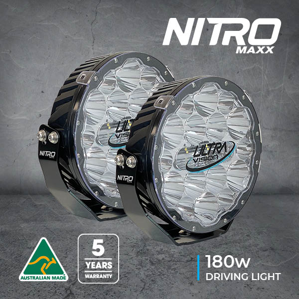 NITRO 180 Maxx 9" LED Driving Light (Pair)