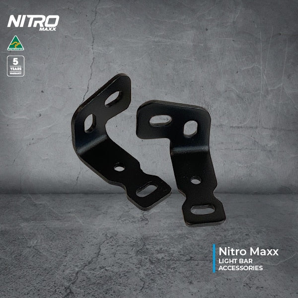 Nitro Maxx Dual Row Light Bar Side Mount Brackets (Pair)
