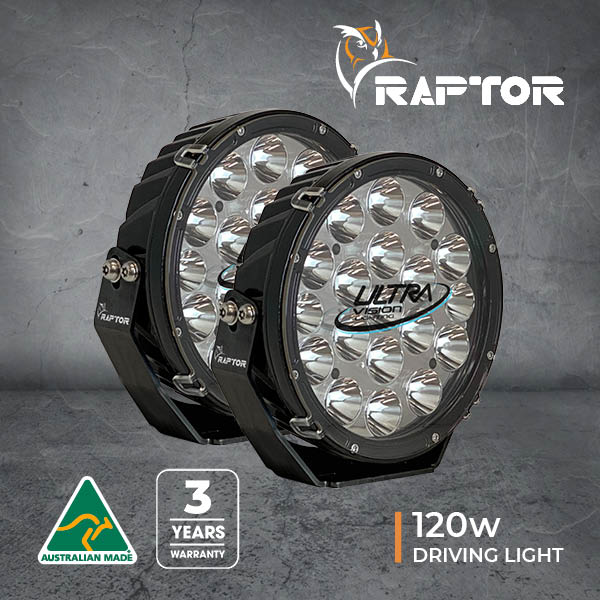 Raptor 120 LED 9" Driving Light (Pair)