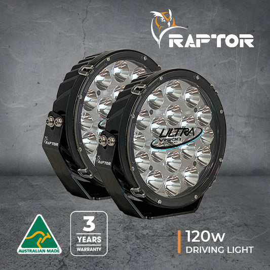 Raptor 120 LED 9" Driving Light (Pair)