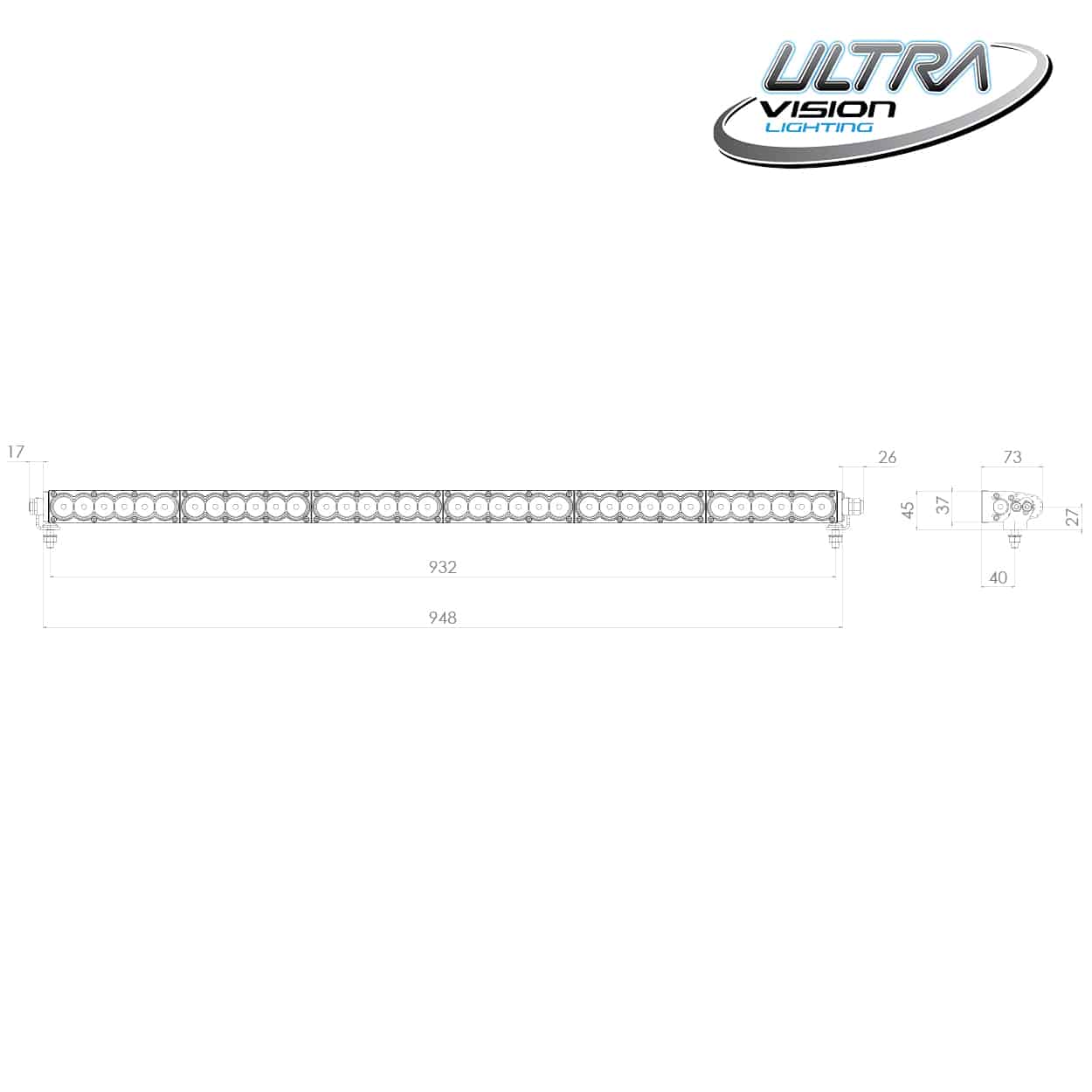 Raptor 180 LED 39" Light Bar