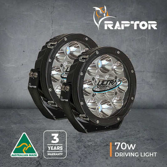 Raptor 70 LED 7" Driving Light (Pair)